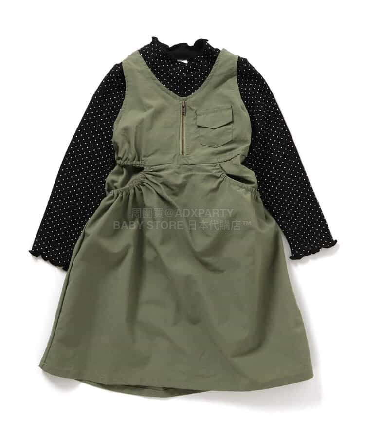 日本童裝 BREEZE 上衣工裝背心裙兩件套裝 80-140cm 女童款 春季 TOPS DRESSES