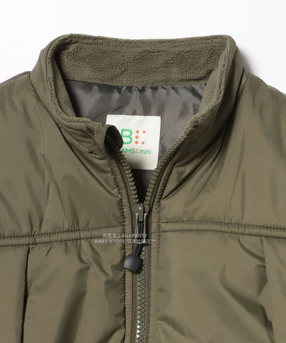 日本童裝 BEAMS mini 2Way 手袖可拆 夾棉外套 90-140cm 男童款/女童款 秋冬季 (適合香港平均溫度、寒冷天氣、溫度低天氣）OUTERWEAR 