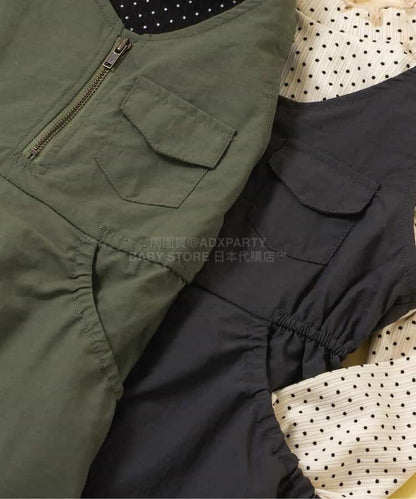 日本童裝 BREEZE 上衣工裝背心裙兩件套裝 80-140cm 女童款 春季 TOPS DRESSES