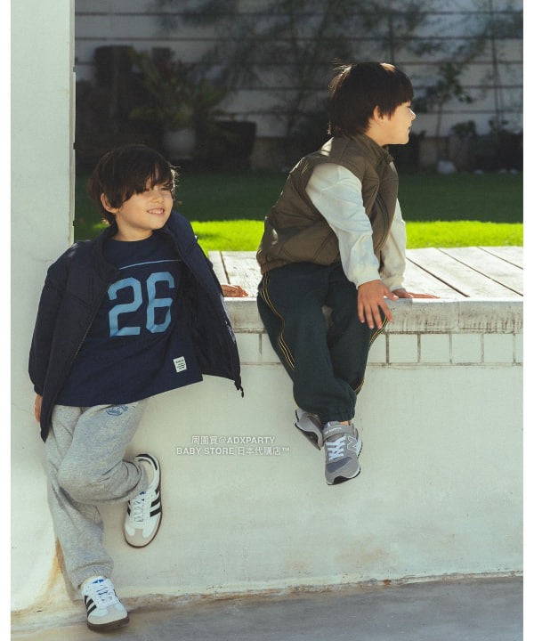 日本童裝 BEAMS mini 2Way 手袖可拆 夾棉外套 90-140cm 男童款/女童款 秋冬季 (適合香港平均溫度、寒冷天氣、溫度低天氣）OUTERWEAR 