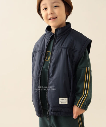 日本童裝 BEAMS mini 2Way 手袖可拆 夾棉外套 90-140cm 男童款/女童款 秋冬季 (適合香港平均溫度、寒冷天氣、溫度低天氣）OUTERWEAR 