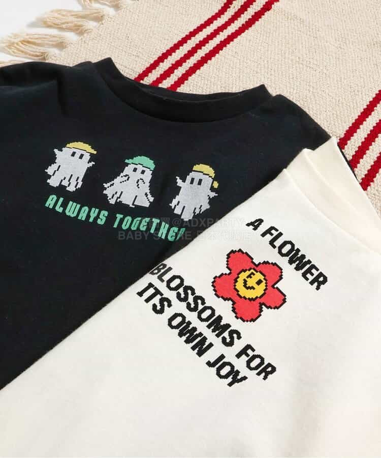 日本童裝 BREEZE 像素印花上衣 80-140cm 男童款/女童款 春季 TOPS