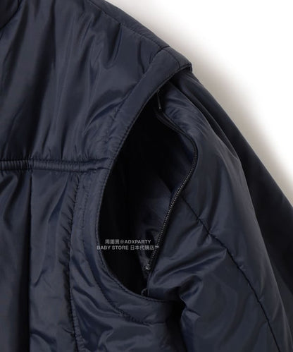 日本童裝 BEAMS mini 2Way 手袖可拆 夾棉外套 90-140cm 男童款/女童款 秋冬季 (適合香港平均溫度、寒冷天氣、溫度低天氣）OUTERWEAR 