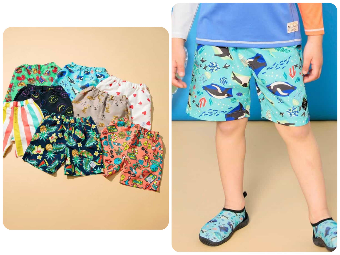 BREEZE UV-Proof Beach Shorts (80-140cm) for Boys: Summer Swimsuit Special 