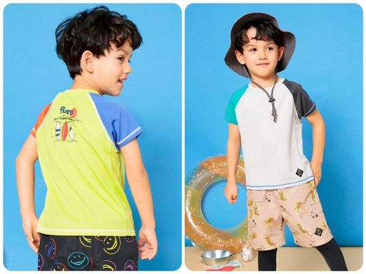 BREEZE UV-Proof Short-Sleeve Swimsuit (80-140cm) for Boys: Summer Swimsuit Special 