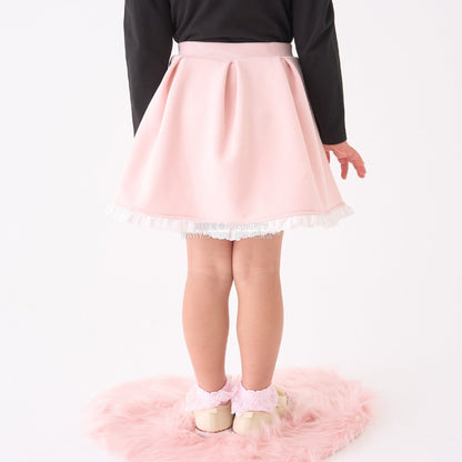 日本童裝 Ly# mine 蕾絲拼接短裙 100-150cm 女童款 冬季 SKIRTS