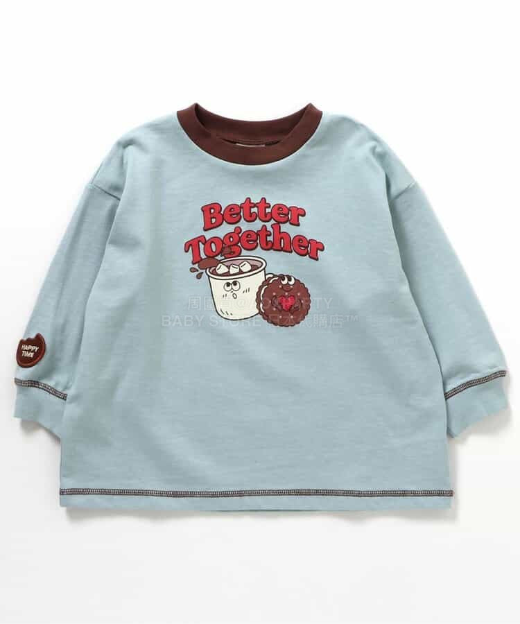 日本童裝 BREEZE 甜蜜變奏印花上衣 80-140cm 男童款/女童款 春季 TOPS