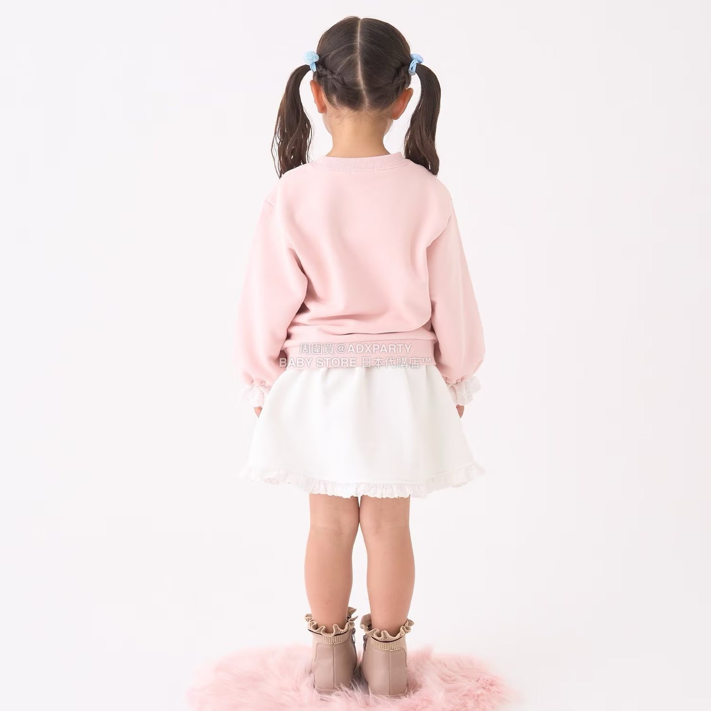 日本童裝 Ly# mine 蕾絲拼接短裙 100-150cm 女童款 冬季 SKIRTS