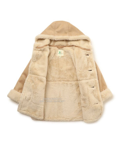 日本童裝 BEAMS mini 仿羊皮大褸 90-150cm 女童款 秋冬季 (適合寒冷天氣、溫度低天氣及落雪）OUTERWEAR  