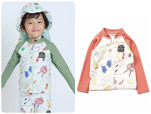 BIT'Z UV-Proof Swim Jacket (80-120cm) Direct from Japan - Boys' Summer Swimsuit Special 