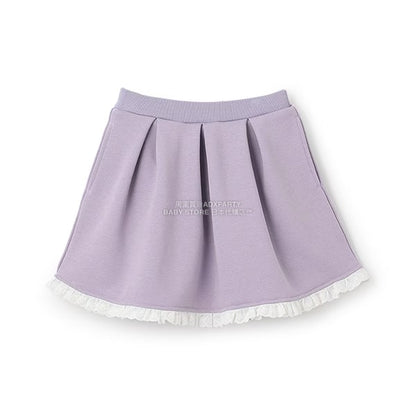 日本童裝 Ly# mine 蕾絲拼接短裙 100-150cm 女童款 冬季 SKIRTS