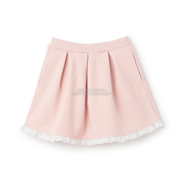 日本童裝 Ly# mine 蕾絲拼接短裙 100-150cm 女童款 冬季 SKIRTS