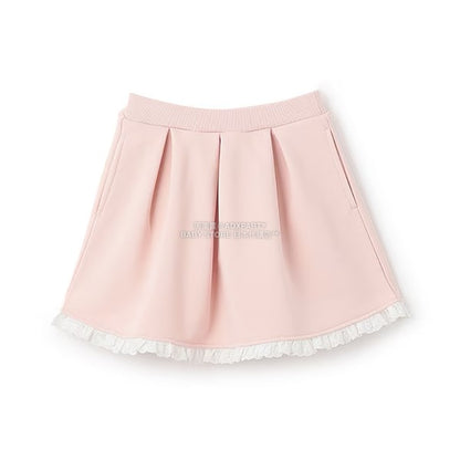 日本童裝 Ly# mine 蕾絲拼接短裙 100-150cm 女童款 冬季 SKIRTS