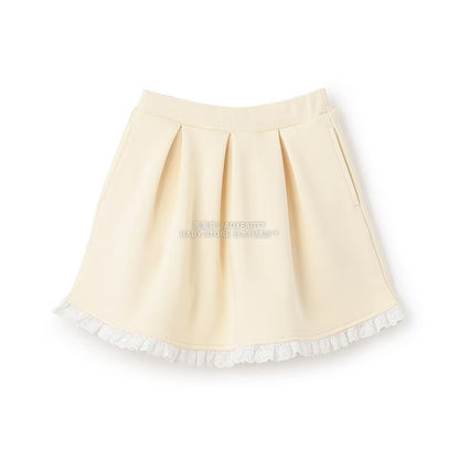 日本童裝 Ly# mine 蕾絲拼接短裙 100-150cm 女童款 冬季 SKIRTS