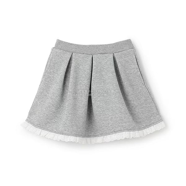 日本童裝 Ly# mine 蕾絲拼接短裙 100-150cm 女童款 冬季 SKIRTS