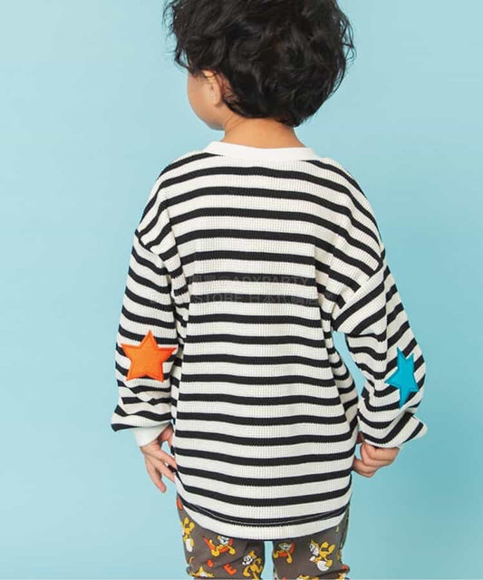 日本童裝 BREEZE 補丁貼布上衣 80-140cm 男童款/女童款 春季 TOPS