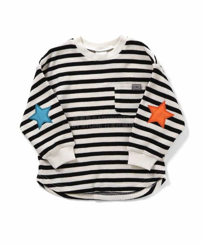 日本童裝 BREEZE 補丁貼布上衣 80-140cm 男童款/女童款 春季 TOPS