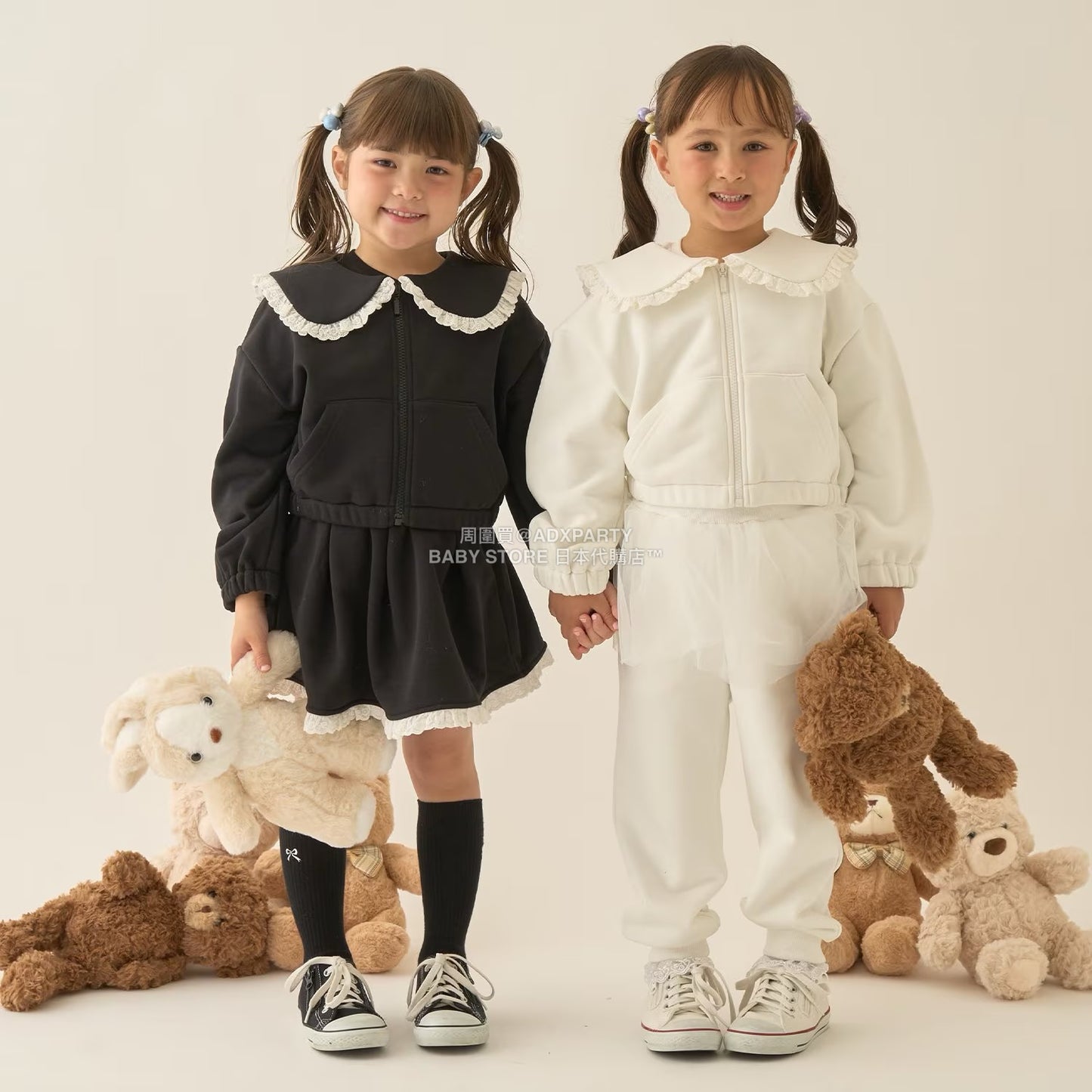 日本童裝 Ly# mine 運動長褲配薄紗裙 100-150cm 女童款 冬季 PANTS