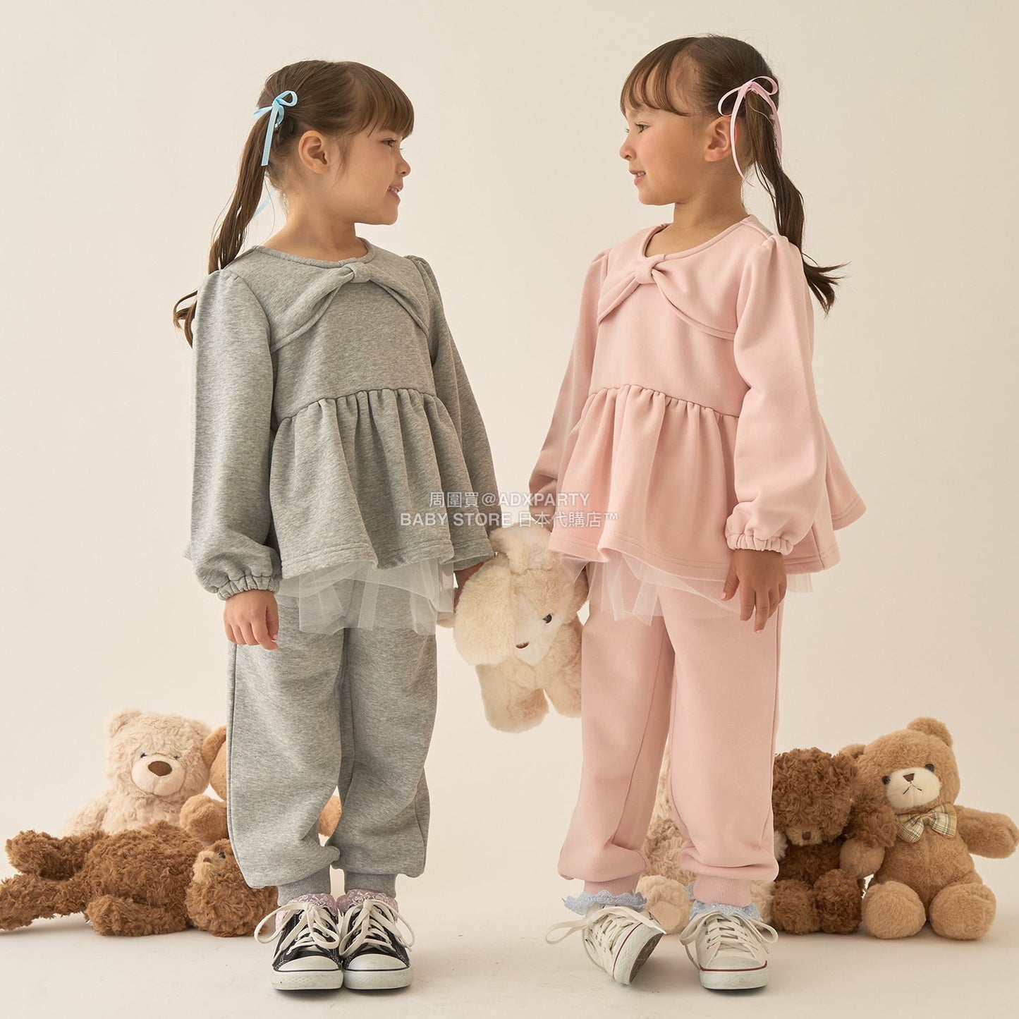 日本童裝 Ly# mine 運動長褲配薄紗裙 100-150cm 女童款 冬季 PANTS