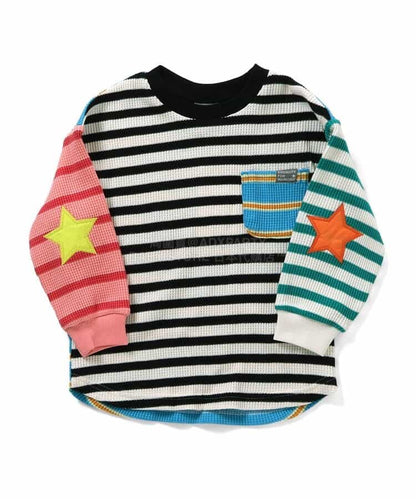 日本童裝 BREEZE 補丁貼布上衣 80-140cm 男童款/女童款 春季 TOPS