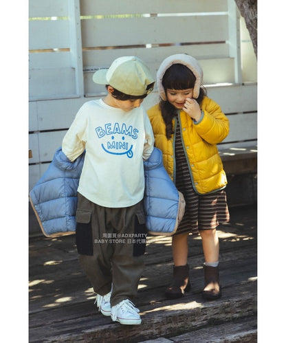 Japanese Kids' BEAMS mini JR Sobu Line, Yamanote Line, and Chuo Line Train Tops 90-150cm Boys' Summer TOPS Railway Series 