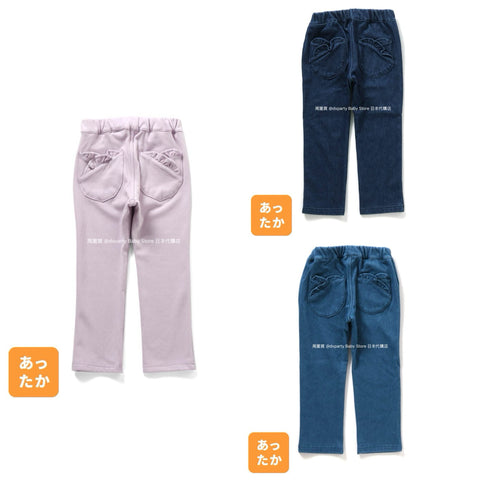 日本童裝 alc#652 抓毛長褲 80-140cm 女童款 冬季 PANTS