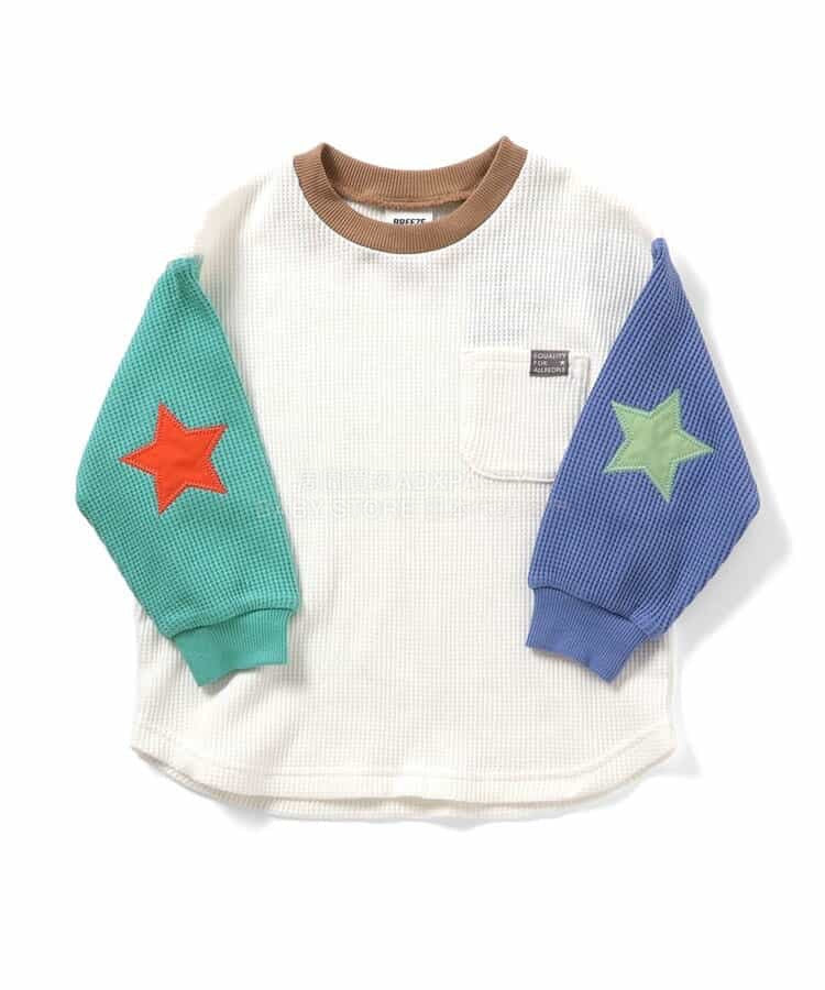 日本童裝 BREEZE 補丁貼布上衣 80-140cm 男童款/女童款 春季 TOPS