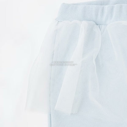 日本童裝 Ly# mine 運動長褲配薄紗裙 100-150cm 女童款 冬季 PANTS