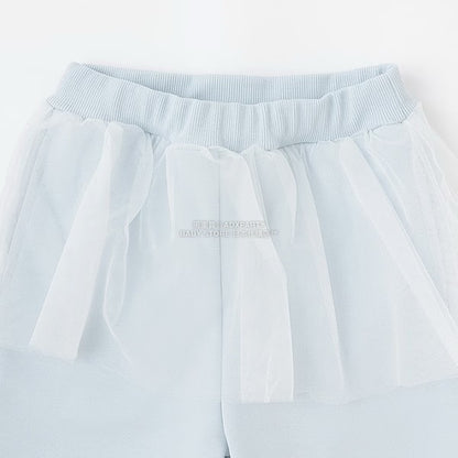 日本童裝 Ly# mine 運動長褲配薄紗裙 100-150cm 女童款 冬季 PANTS