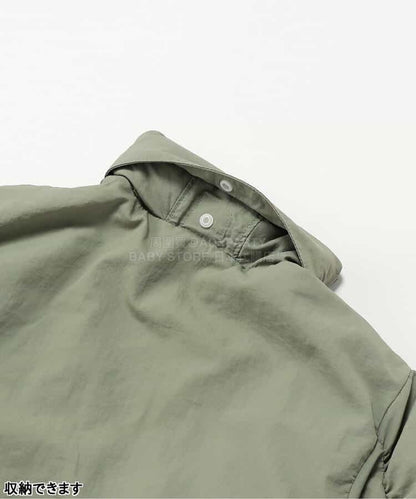 日本童裝 BREEZE 緞帶褶皺風衣 80-140cm 女童款 春季 OUTERWEAR