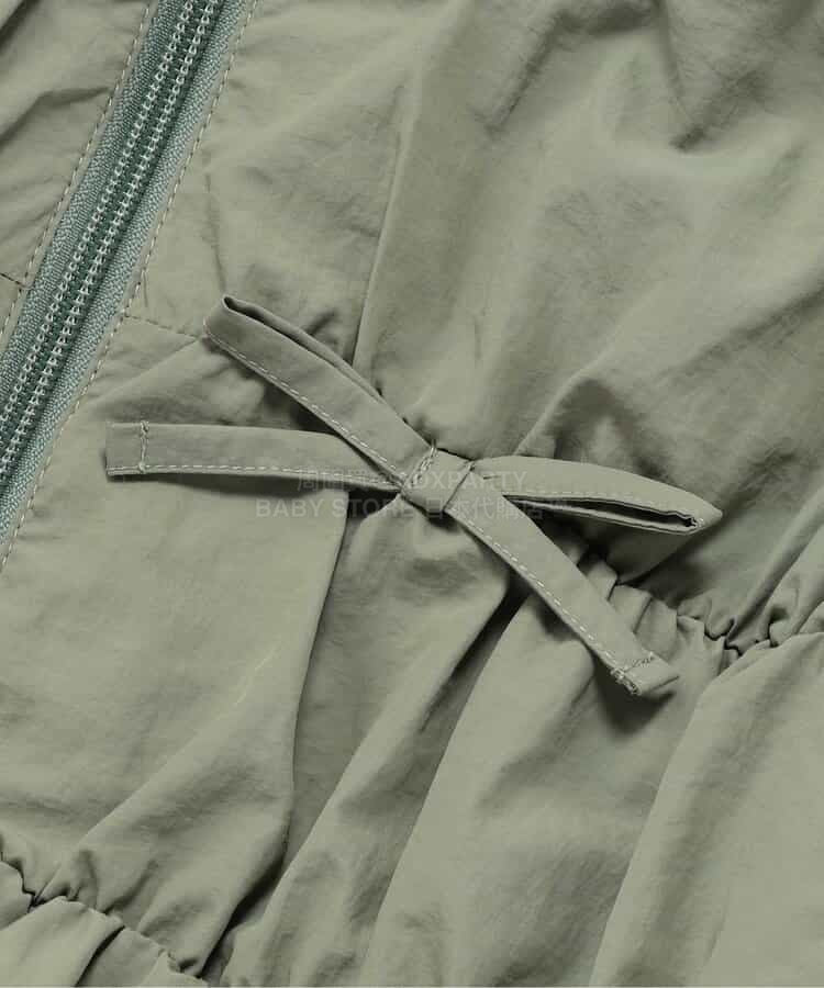 日本童裝 BREEZE 緞帶褶皺風衣 80-140cm 女童款 春季 OUTERWEAR