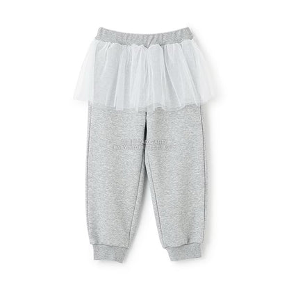 日本童裝 Ly# mine 運動長褲配薄紗裙 100-150cm 女童款 冬季 PANTS