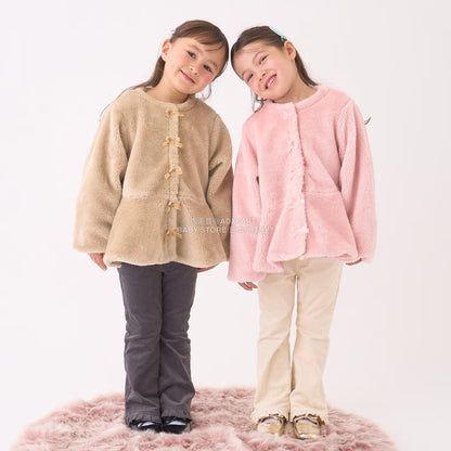 日本童裝 Ly# mine 荷葉邊彈力喇叭褲 100-150cm 女童款 冬季 PANTS