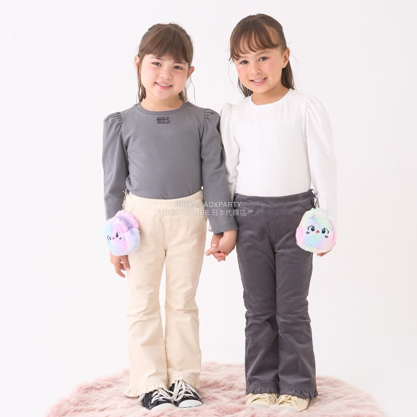 日本童裝 Ly# mine 荷葉邊彈力喇叭褲 100-150cm 女童款 冬季 PANTS