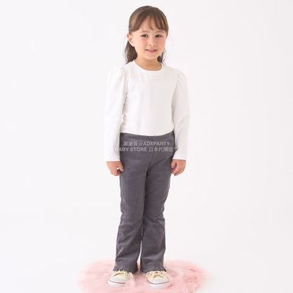 日本童裝 Ly# mine 荷葉邊彈力喇叭褲 100-150cm 女童款 冬季 PANTS