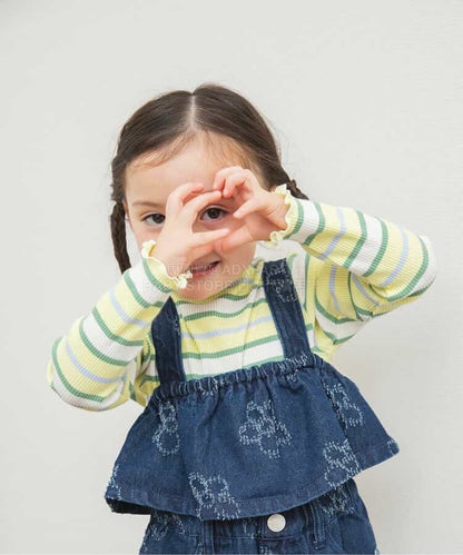 日本童裝 BREEZE 花邊上衣 80-140cm 女童款 春季 TOPS