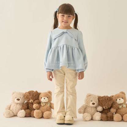 日本童裝 Ly# mine 荷葉邊彈力喇叭褲 100-150cm 女童款 冬季 PANTS