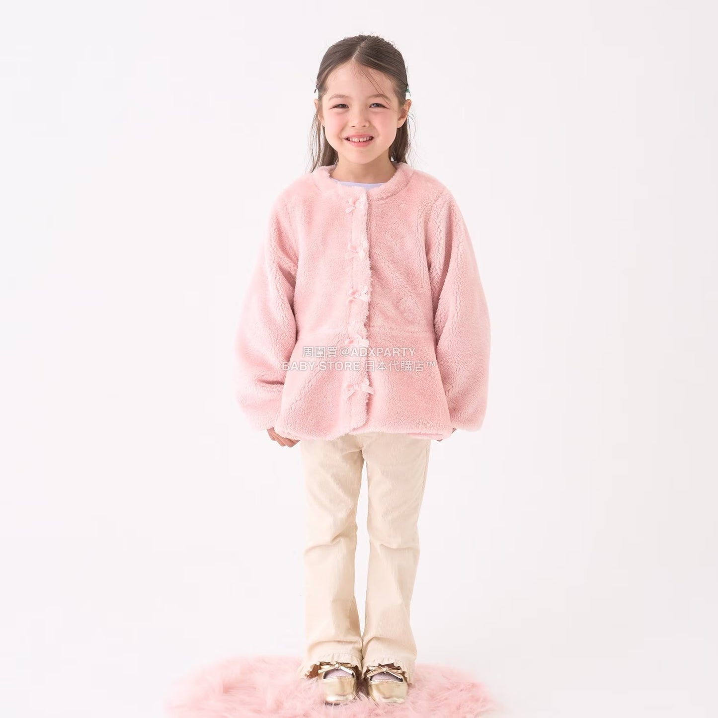 日本童裝 Ly# mine 荷葉邊彈力喇叭褲 100-150cm 女童款 冬季 PANTS