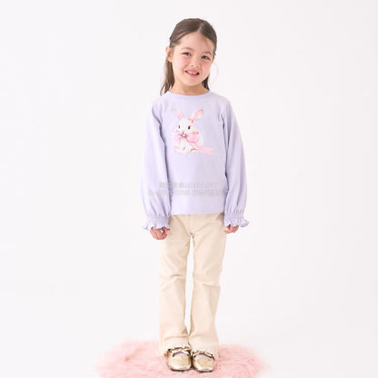 日本童裝 Ly# mine 荷葉邊彈力喇叭褲 100-150cm 女童款 冬季 PANTS