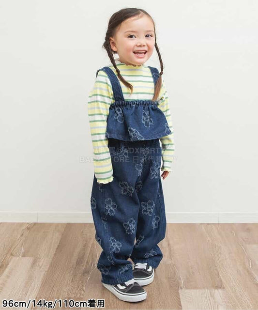 日本童裝 BREEZE 花邊上衣 80-140cm 女童款 春季 TOPS