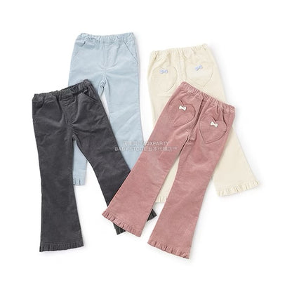 日本童裝 Ly# mine 荷葉邊彈力喇叭褲 100-150cm 女童款 冬季 PANTS