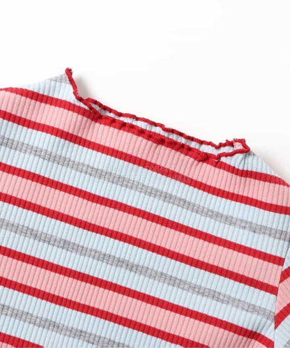 日本童裝 BREEZE 花邊上衣 80-140cm 女童款 春季 TOPS