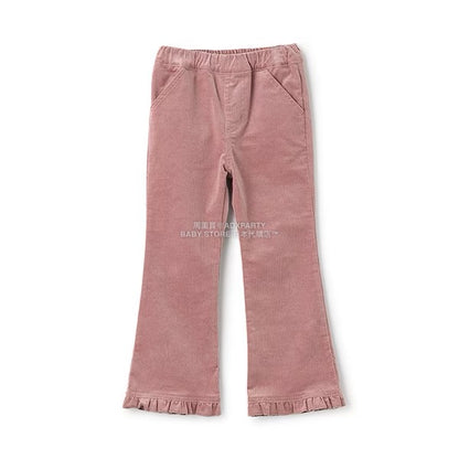 日本童裝 Ly# mine 荷葉邊彈力喇叭褲 100-150cm 女童款 冬季 PANTS