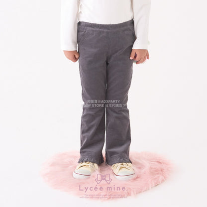 日本童裝 Ly# mine 荷葉邊彈力喇叭褲 100-150cm 女童款 冬季 PANTS
