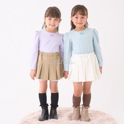 日本童裝 Ly# mine 百摺花邊短裙 100-150cm 女童款 冬季 SKIRTS