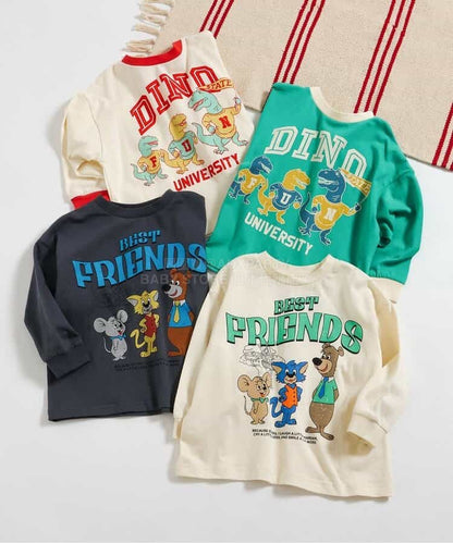 日本童裝 BREEZE 印花上衣 80-140cm 男童款 春季 TOPS