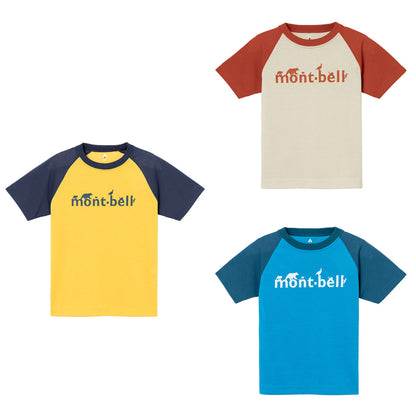 Japanese children's clothing mont-bell UV-resistant/water-absorbent/quick-drying/durable/odor-suppressing animal letter top 100-120cm boys'/girls' summer TOPS 