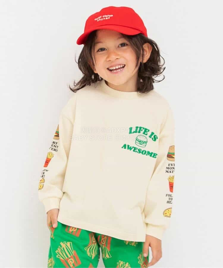 日本童裝 BREEZE 袖子圖案印花上衣 80-140cm 男童款 春季 TOPS