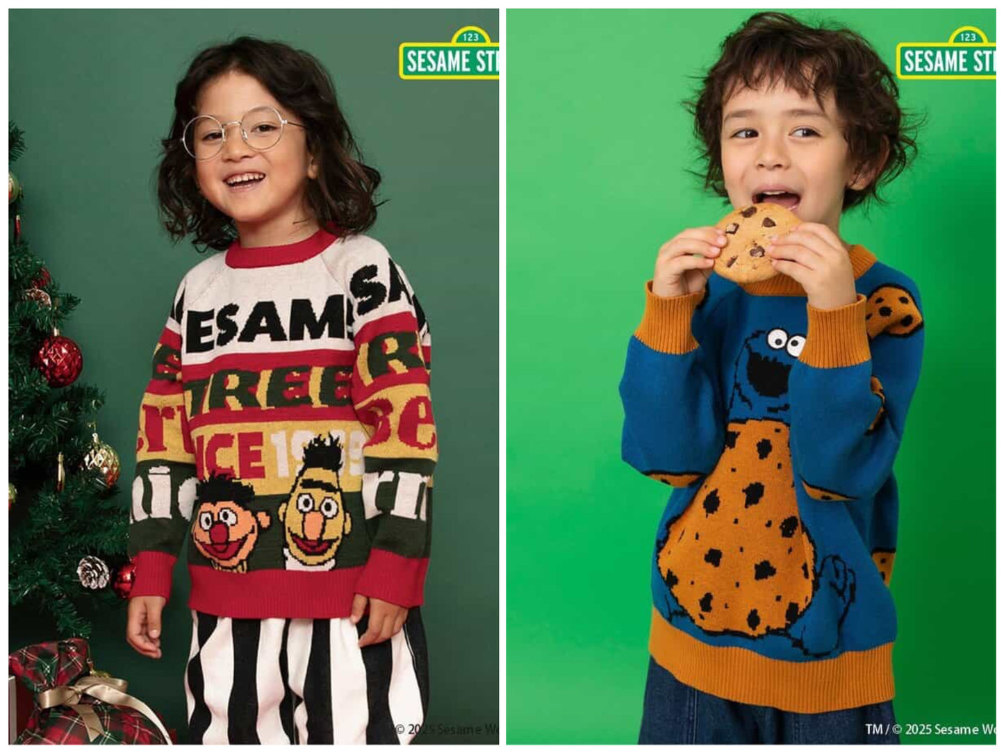 日本童裝 BREEZE x Sesame Street 冷衫 80-140cm 男童款/女童款 冬季 TOPS