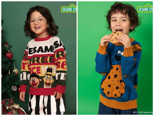 日本童裝 BREEZE x Sesame Street 冷衫 80-140cm 男童款/女童款 冬季 TOPS